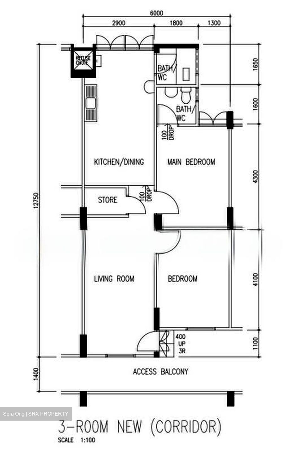 Blk 223 Boundary Ville (Serangoon), HDB 3 Rooms #576501811